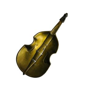 Vtg JB Jennings Brothers Bass Cello‎ Mini Musical Instrument Figurine Ashtray